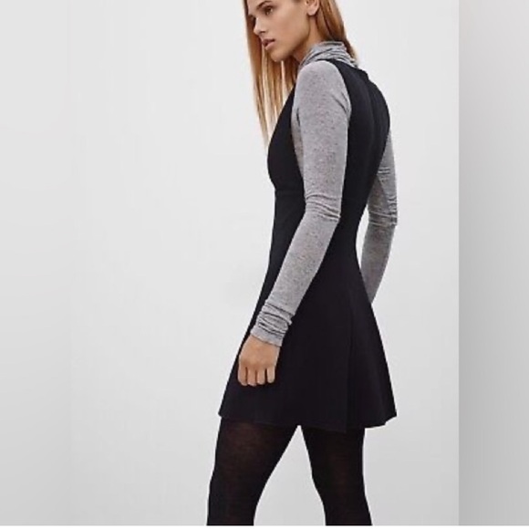 Aritzia Wilfred Suede Mini Dress in Black - Picture 8 of 10